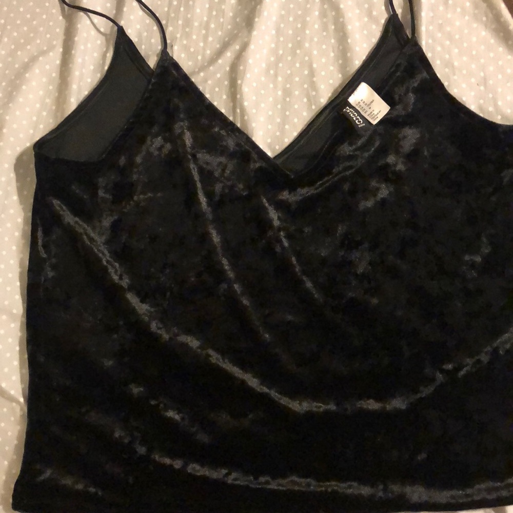 Velvet crop top from H&M